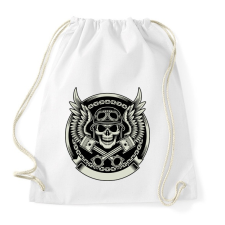 PRINTFASHION koponya, motorkerékpár sisak - Sportzsák, Tornazsák - Fehér tornazsák