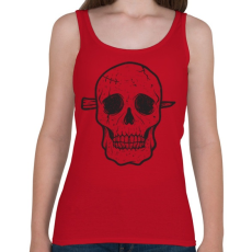 PRINTFASHION Koponya - Női atléta - Cseresznyepiros