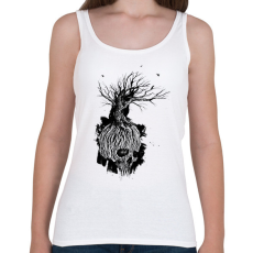 PRINTFASHION Koponya - Női atléta - Fehér