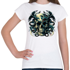 PRINTFASHION Koponya - Női póló - Fehér
