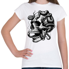 PRINTFASHION Koponya - Női póló - Fehér női póló