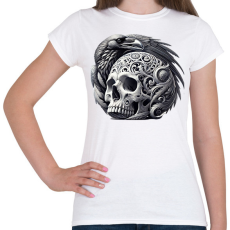 PRINTFASHION Koponya - Női póló - Fehér