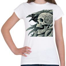 PRINTFASHION Koponya - Női póló - Fehér
