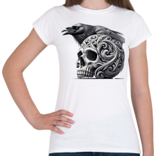 PRINTFASHION Koponya - Női póló - Fehér női póló