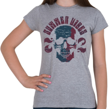 PRINTFASHION Koponya - Női póló - Sport szürke női póló