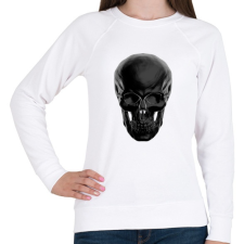 PRINTFASHION Koponya - Női pulóver - Fehér női pulóver, kardigán