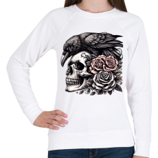 PRINTFASHION Koponya - Női pulóver - Fehér