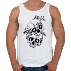 PRINTFASHION Koponyák - Férfi atléta - Fehér