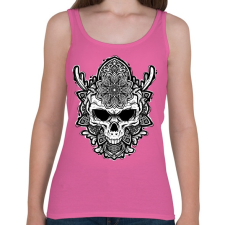 PRINTFASHION Koponyarajz - Női atléta - Rózsaszín női trikó