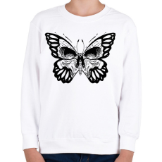 PRINTFASHION Koponyás pillangó - Gyerek pulóver - Fehér