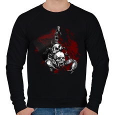 PRINTFASHION koponyás skorpió - Férfi pulóver - Fekete
