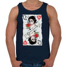 PRINTFASHION Kör Dáma - Férfi atléta - Sötétkék