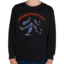 PRINTFASHION Körbetekertem! - Gyerek pulóver - Fekete gyerek pulóver, kardigán
