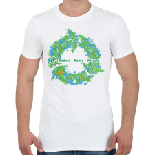 PRINTFASHION Körforgás - Férfi póló - Fehér férfi póló