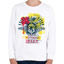 PRINTFASHION Korona minták rotterdam - Gyerek pulóver - Fehér gyerek pulóver, kardigán