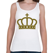 PRINTFASHION korona - Női atléta - Fehér női trikó