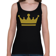 PRINTFASHION korona - Női atléta - Fekete női trikó