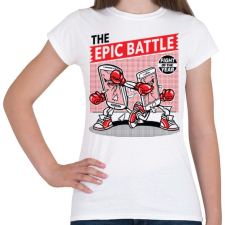 PRINTFASHION Korrekt csata - Női póló - Fehér női póló