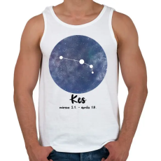 PRINTFASHION Kos - Férfi atléta - Fehér