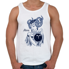 PRINTFASHION kos - Férfi atléta - Fehér atléta, trikó