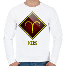 PRINTFASHION Kos - Férfi pulóver - Fehér
