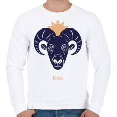 PRINTFASHION Kos minta - Férfi pulóver - Fehér