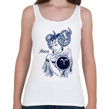 PRINTFASHION kos - Női atléta - Fehér női trikó