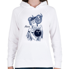 PRINTFASHION kos - Női kapucnis pulóver - Fehér