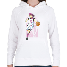 PRINTFASHION Kosaras anime - Női kapucnis pulóver - Fehér női pulóver, kardigán