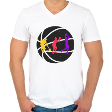 PRINTFASHION Kosaras élet - Férfi V-nyakú póló - Fehér férfi póló