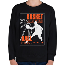 PRINTFASHION kosaras - Gyerek pulóver - Fekete