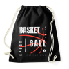 PRINTFASHION kosaras - Sportzsák, Tornazsák - Fekete