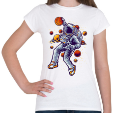 PRINTFASHION Kosaras űrhajós - Női póló - Fehér