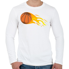 PRINTFASHION Kosárlabda - Férfi hosszú ujjú póló - Fehér