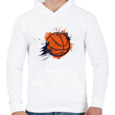 PRINTFASHION Kosárlabda  - Férfi kapucnis pulóver - Fehér