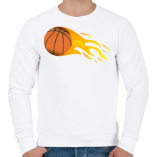 PRINTFASHION Kosárlabda - Férfi pulóver - Fehér férfi pulóver, kardigán