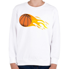 PRINTFASHION Kosárlabda - Gyerek pulóver - Fehér