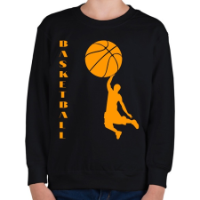 PRINTFASHION Kosárlabda  - Gyerek pulóver - Fekete gyerek pulóver, kardigán
