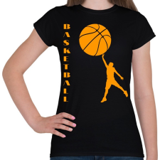 PRINTFASHION Kosárlabda  - Női póló - Fekete női póló