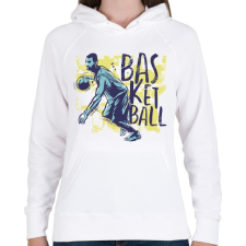 PRINTFASHION Kosárlabda sport - basketball - Női kapucnis pulóver - Fehér női pulóver, kardigán