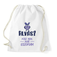 PRINTFASHION Kösz nem, már leszoktam - Sportzsák, Tornazsák - Fehér tornazsák