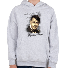 PRINTFASHION Kosztolányi Dezső - Gyerek kapucnis pulóver - Sport szürke gyerek pulóver, kardigán