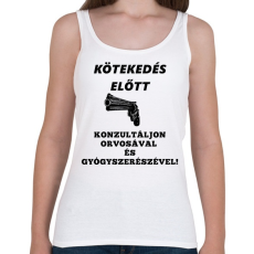 PRINTFASHION KÖTEKEDÉS ELŐTT - Női atléta - Fehér