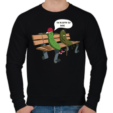 PRINTFASHION Kovászos ubi - Férfi pulóver - Fekete férfi pulóver, kardigán