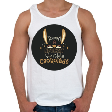 PRINTFASHION Kövesd a nyuszit - Férfi atléta - Fehér