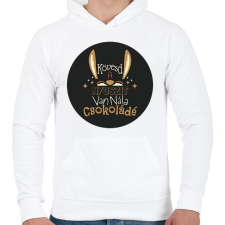 PRINTFASHION Kövesd a nyuszit - Férfi kapucnis pulóver - Fehér női pulóver, kardigán