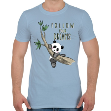 PRINTFASHION Kövesd az álmaid - Férfi póló - Világoskék férfi póló