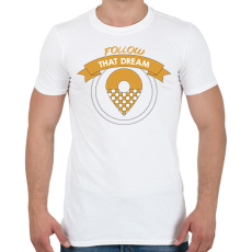 PRINTFASHION Kövesd azt az álmot - Taxis - Férfi póló - Fehér