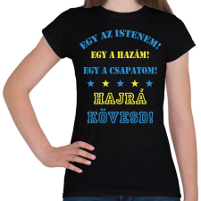 PRINTFASHION Kövesd - Női póló - Fekete női póló