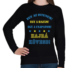 PRINTFASHION Kövesd - Női pulóver - Fekete